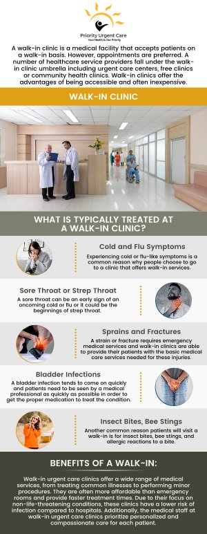 A walk-in clinic is the right choice when you need quick, convenient care for non-life-threatening health concerns. At Priority Urgent Care and Walk-In Clinic, patients can receive timely attention from experienced providers. This makes it an ideal option for unexpected health needs that require same-day care, offering both accessibility and peace of mind. For more information, please contact us today. We have convenient locations to serve you in Cromwell CT, East Haven CT, Ellington CT, Newington, CT, Oxford, CT, Unionville CT and Wallingford, CT. A walk-in clinic is the right choice when you need quick, convenient care for non-life-threatening health concerns. At Priority Urgent Care and Walk-In Clinic, patients can receive timely attention from experienced providers. This makes it an ideal option for unexpected health needs that require same-day care, offering both accessibility and peace of mind. For more information, please contact us today. We have convenient locations to serve you in Cromwell CT, East Haven CT, Ellington CT, Newington, CT, Oxford, CT, Unionville CT and Wallingford, CT.